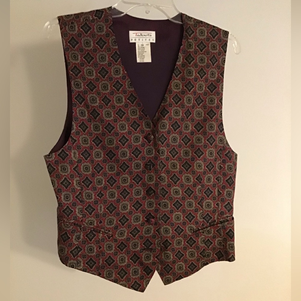 Vintage 90’s Talbots Petites vest size PM